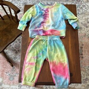 Colorful Tie-Dye baby sweatsuit
